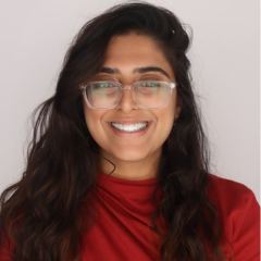 A portrait of Anam Amirali