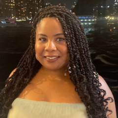 A portrait of Kathy Santana